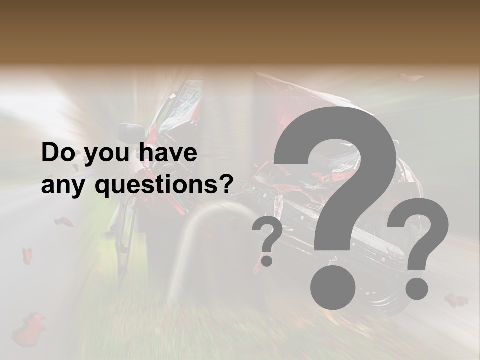 Car Crash PowerPoint Template