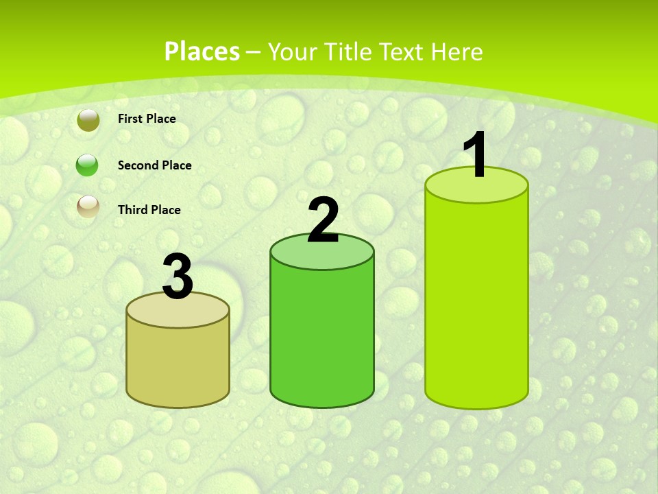 Closeup Vein Green PowerPoint Template