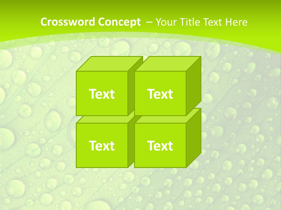 Closeup Vein Green PowerPoint Template
