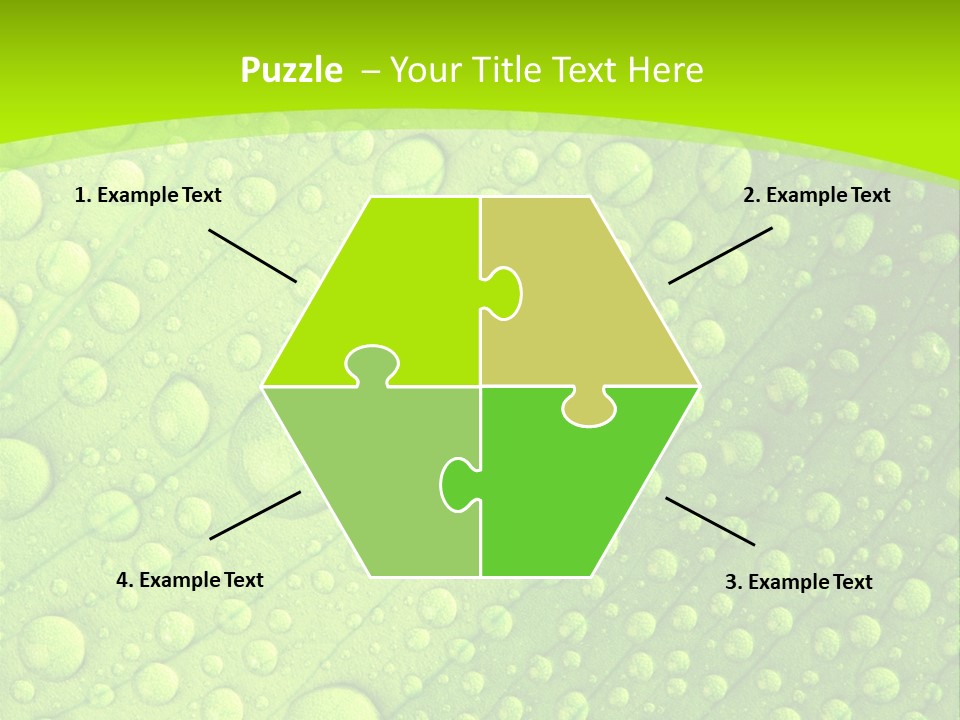 Closeup Vein Green PowerPoint Template