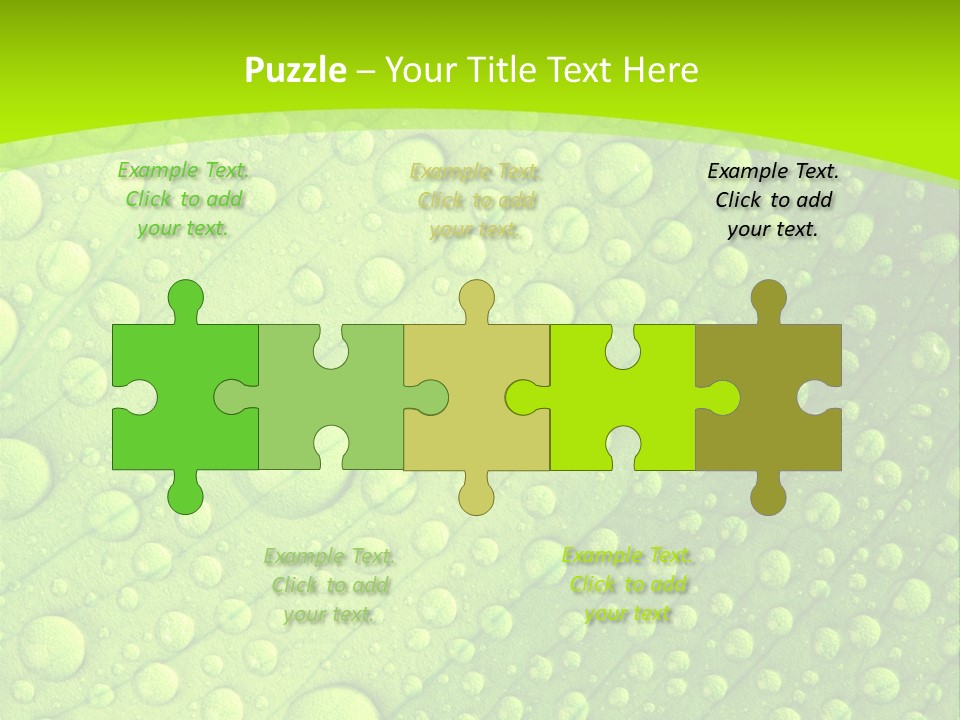 Closeup Vein Green PowerPoint Template