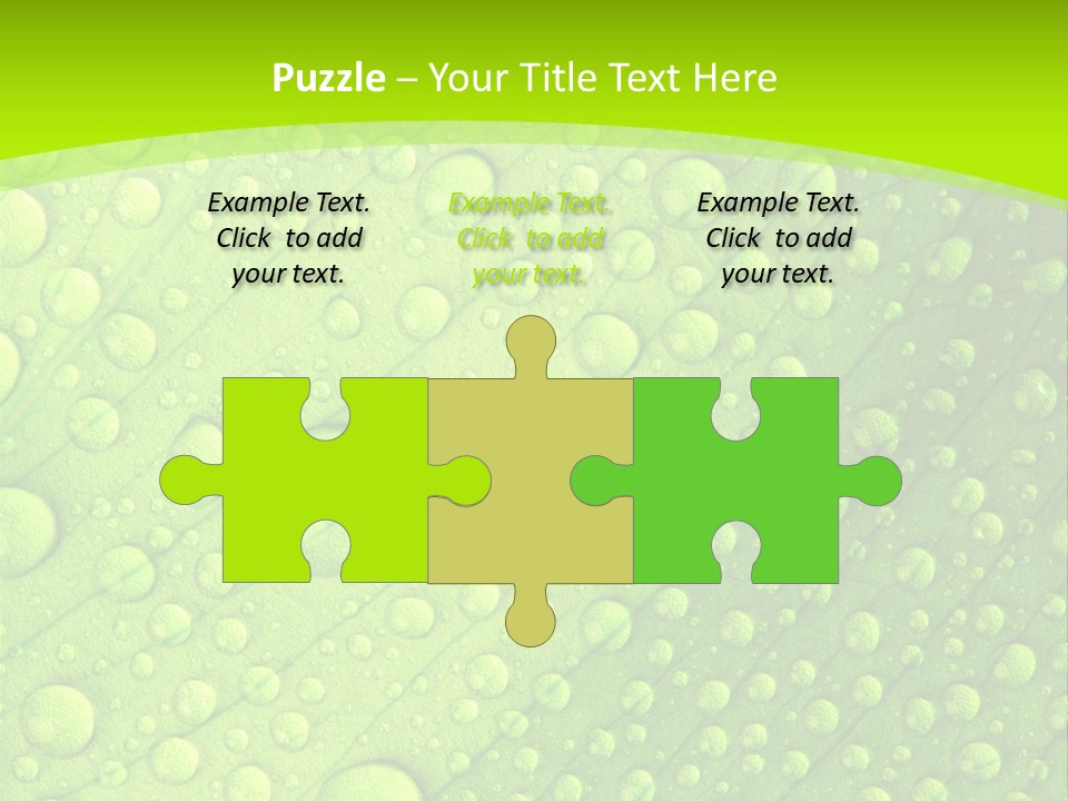 Closeup Vein Green PowerPoint Template