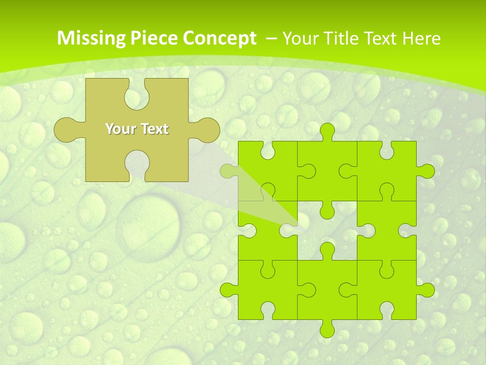 Closeup Vein Green PowerPoint Template