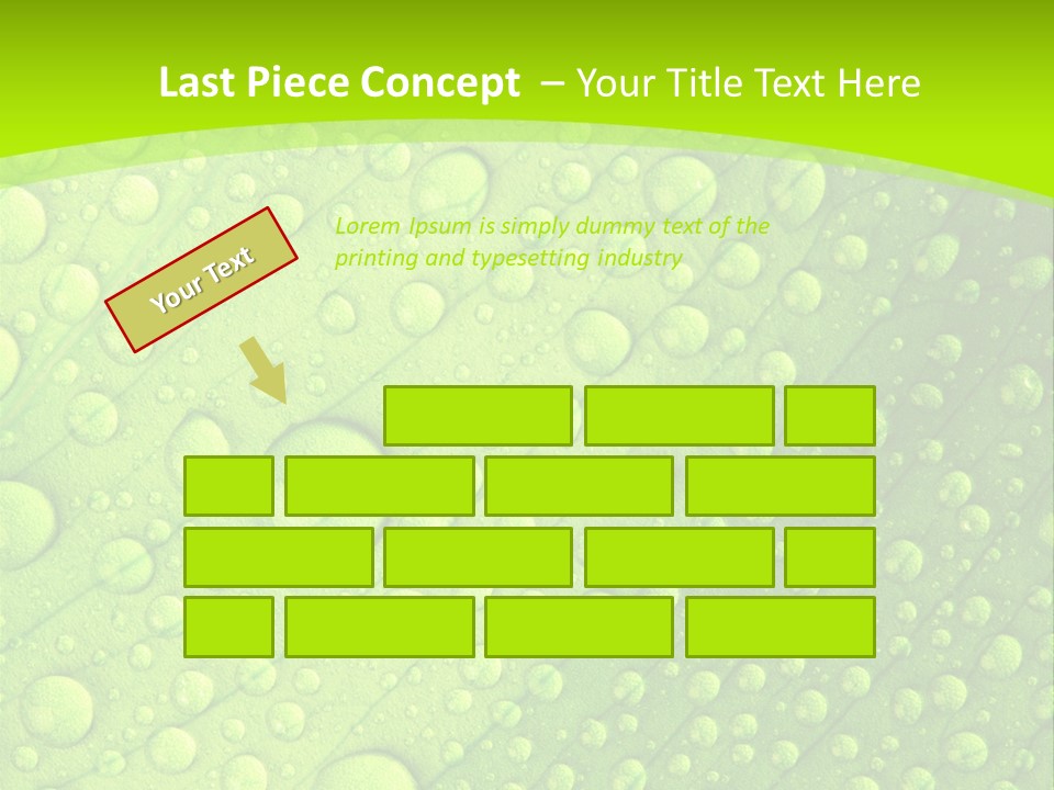 Closeup Vein Green PowerPoint Template