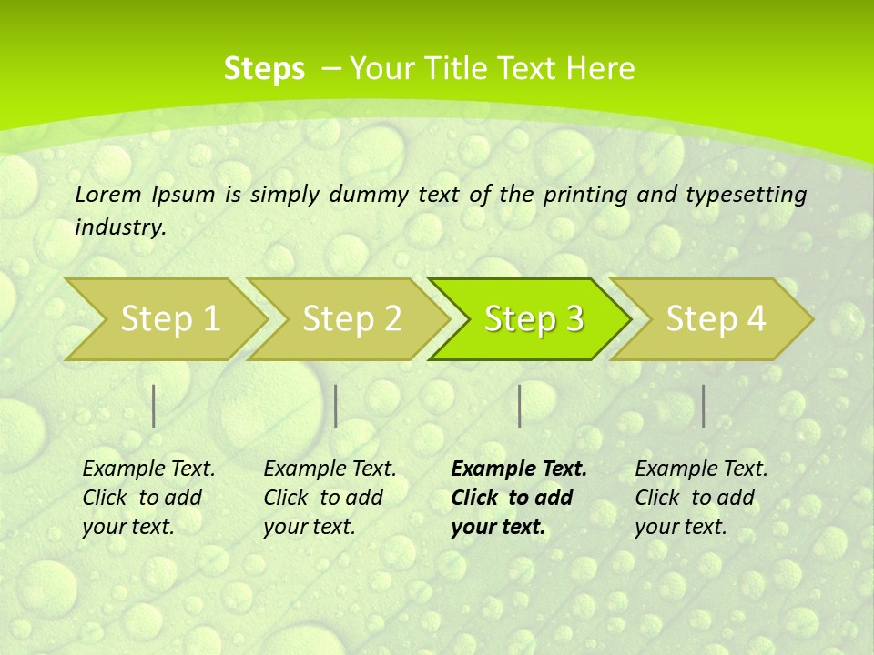 Closeup Vein Green PowerPoint Template