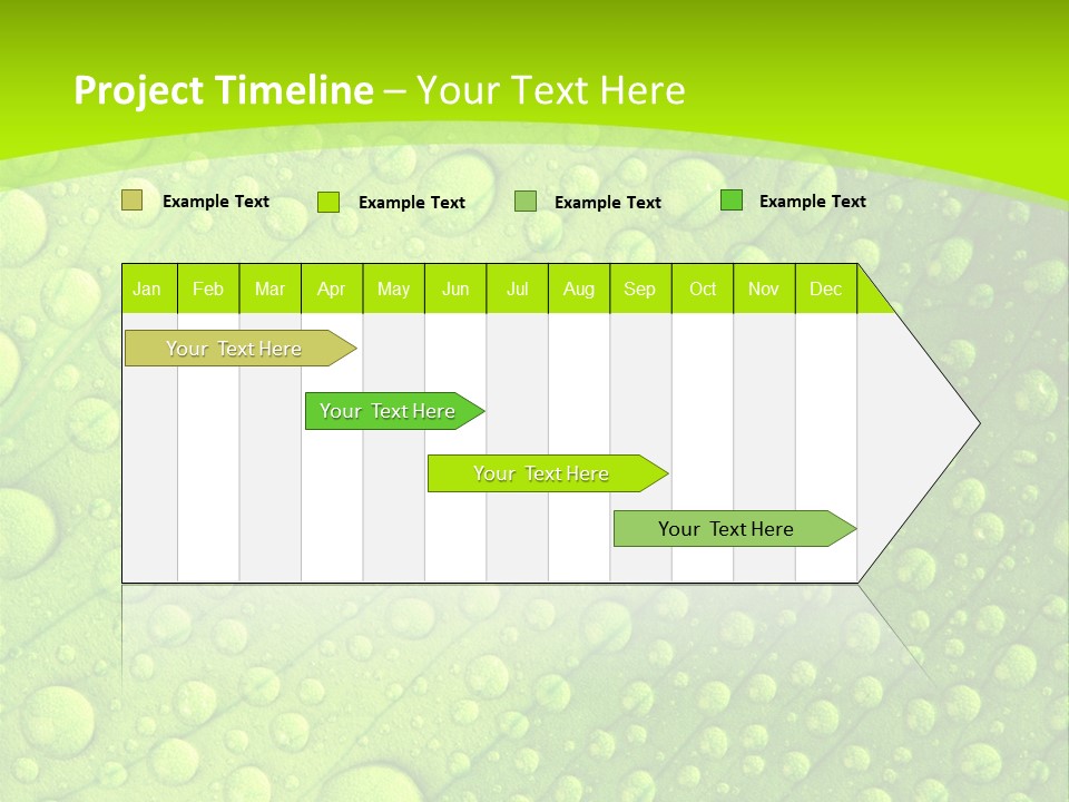 Closeup Vein Green PowerPoint Template