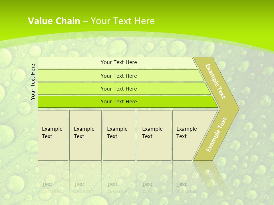 Closeup Vein Green PowerPoint Template