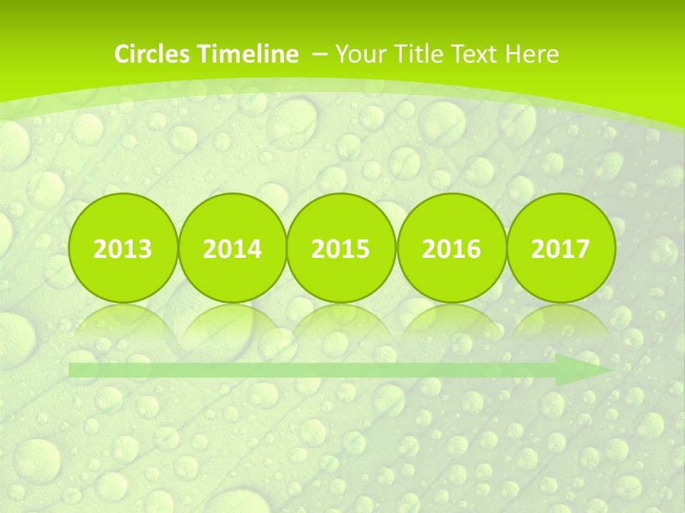 Closeup Vein Green PowerPoint Template
