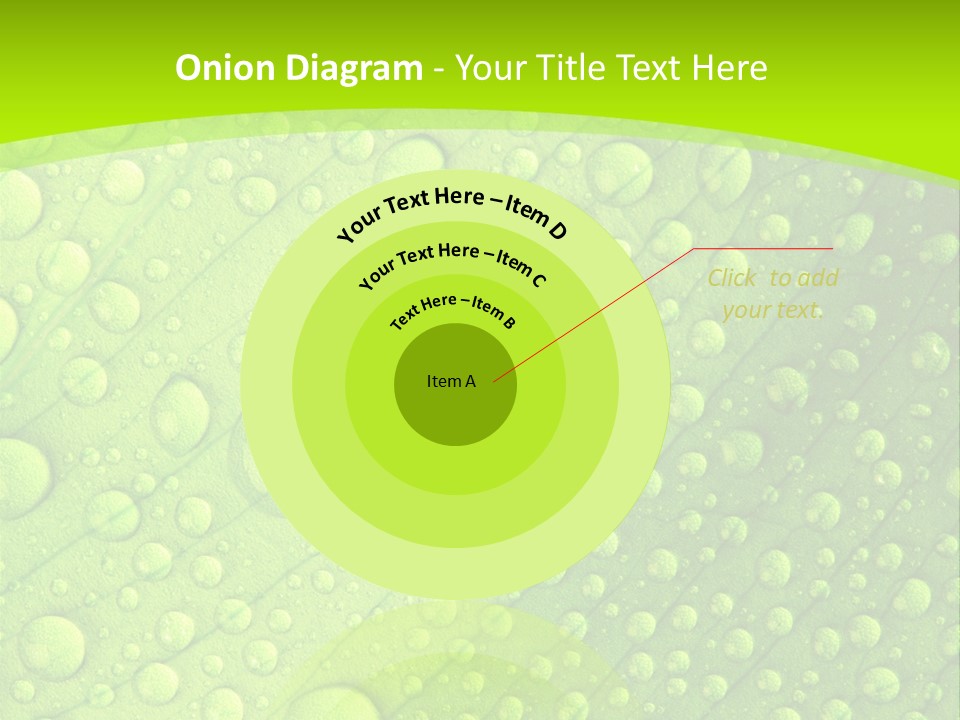 Closeup Vein Green PowerPoint Template
