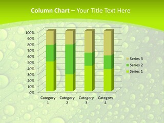 Closeup Vein Green PowerPoint Template