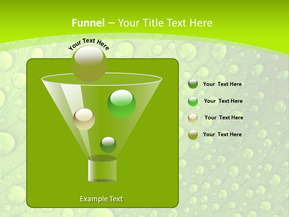 Closeup Vein Green PowerPoint Template