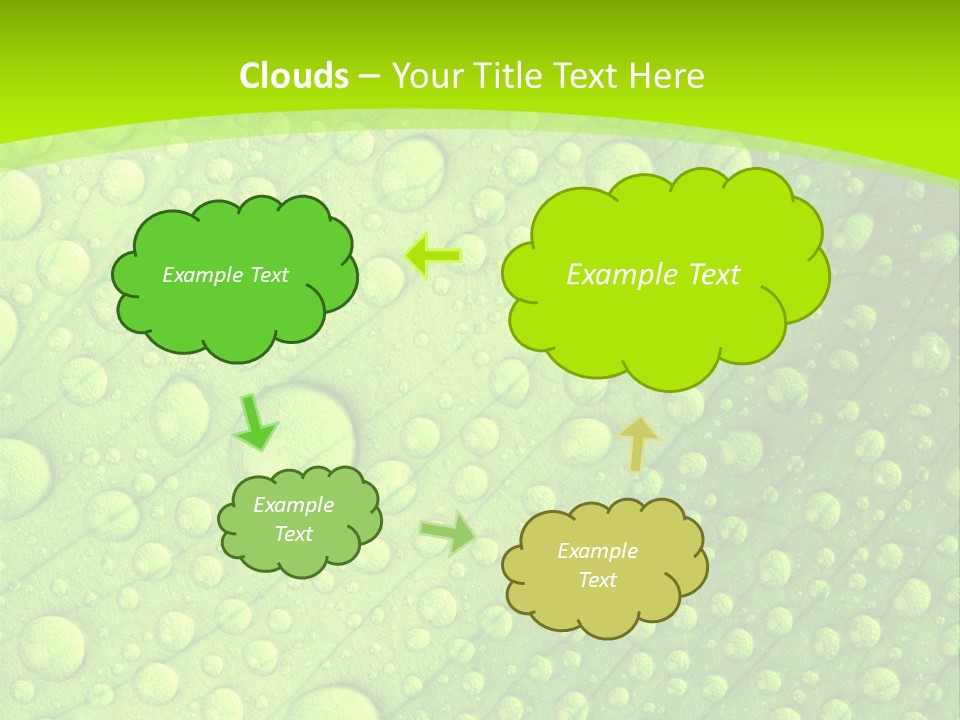 Closeup Vein Green PowerPoint Template