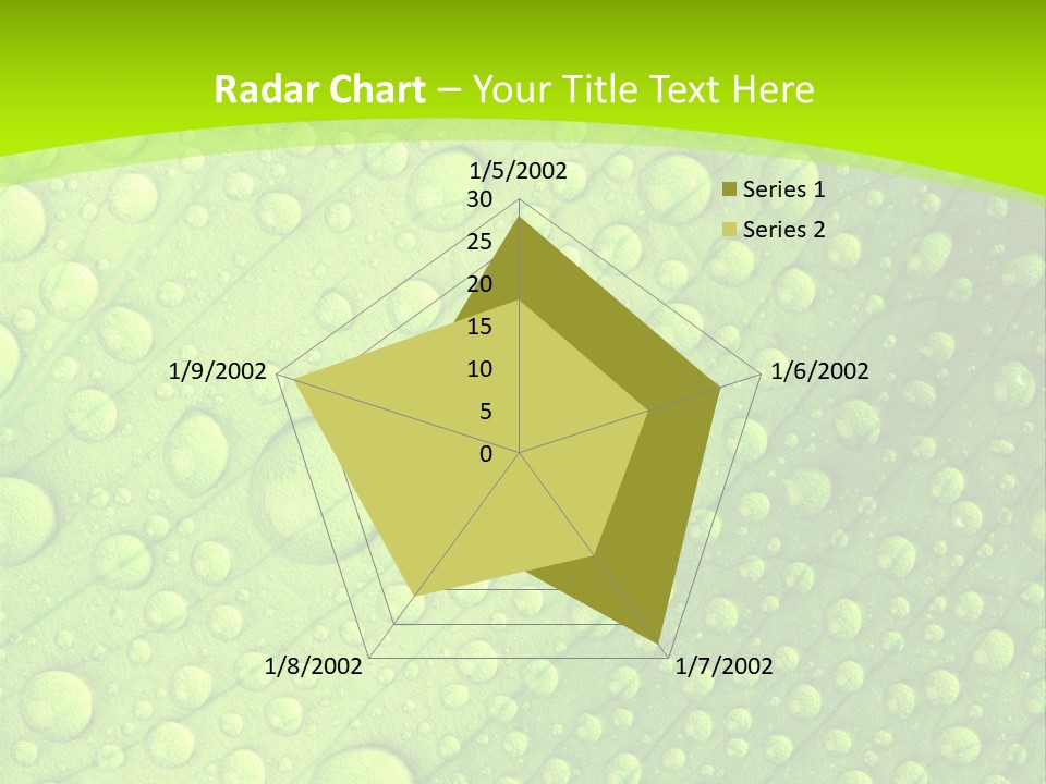 Closeup Vein Green PowerPoint Template