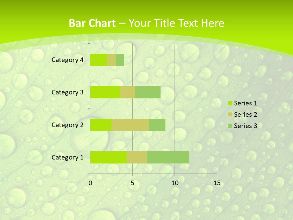 Closeup Vein Green PowerPoint Template
