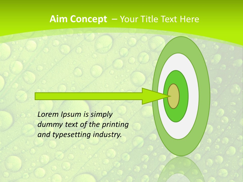 Closeup Vein Green PowerPoint Template