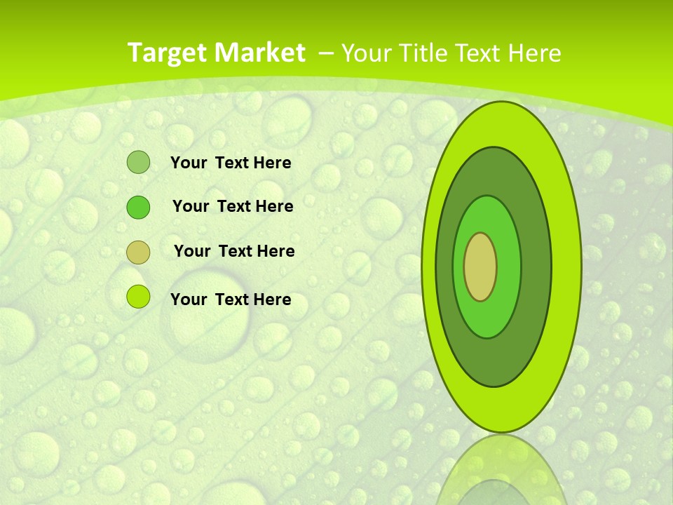 Closeup Vein Green PowerPoint Template