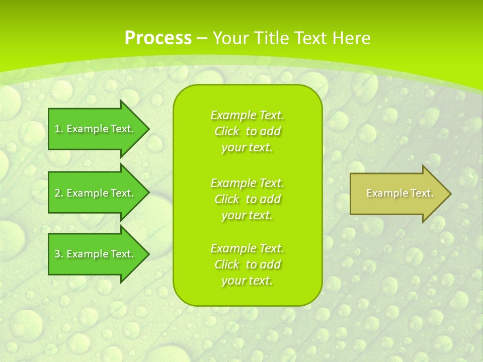 Closeup Vein Green PowerPoint Template