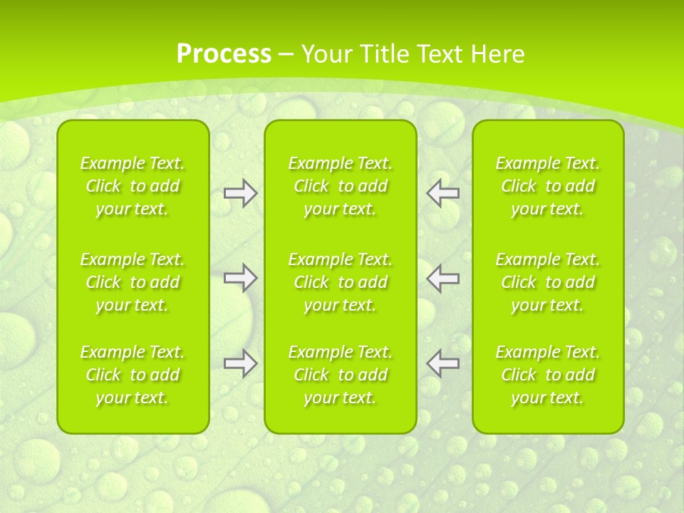 Closeup Vein Green PowerPoint Template