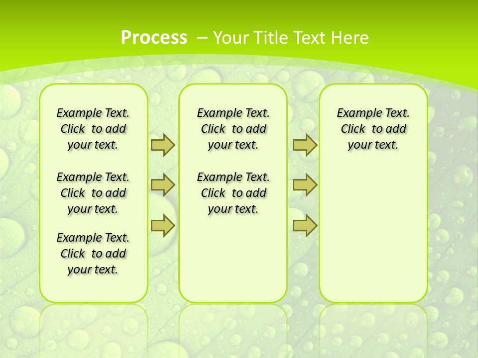 Closeup Vein Green PowerPoint Template