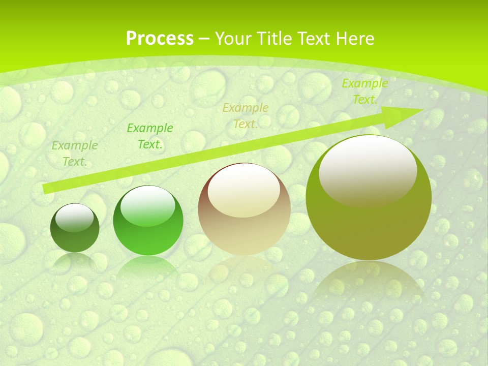 Closeup Vein Green PowerPoint Template