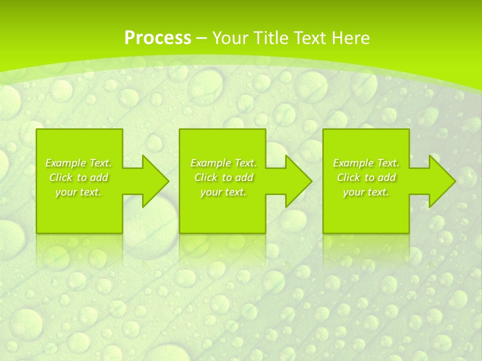 Closeup Vein Green PowerPoint Template