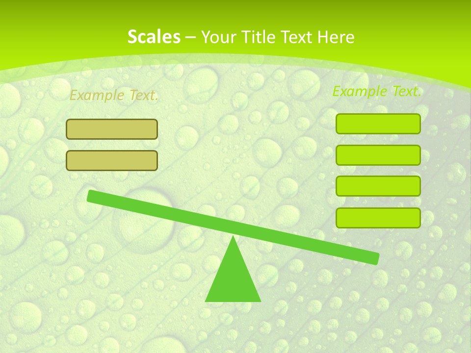Closeup Vein Green PowerPoint Template