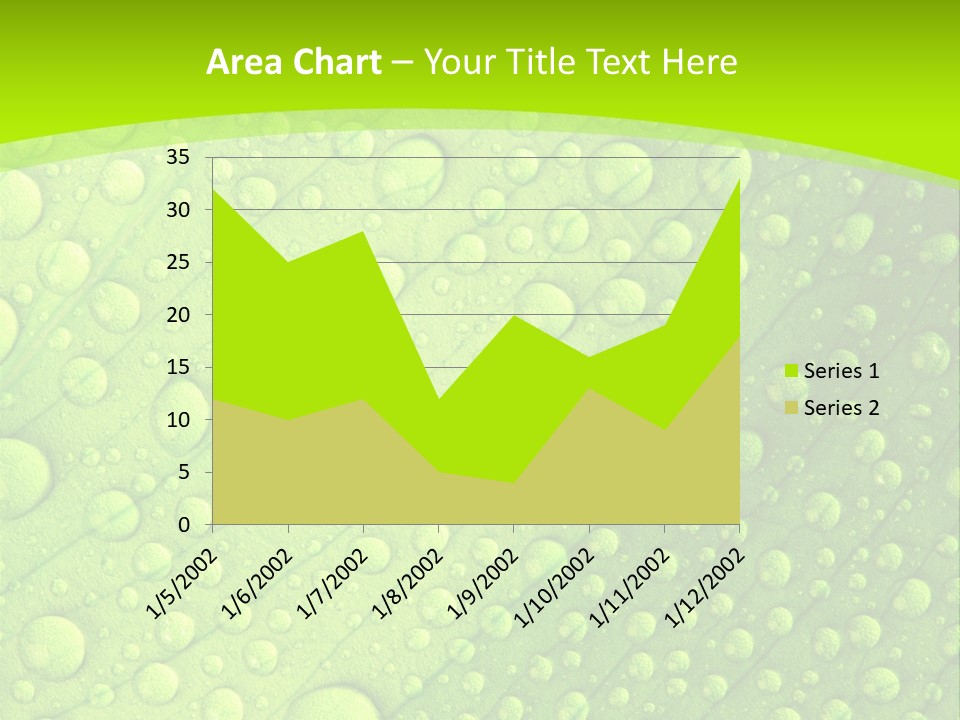 Closeup Vein Green PowerPoint Template