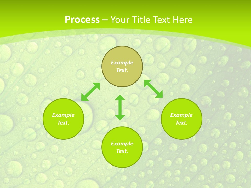 Closeup Vein Green PowerPoint Template