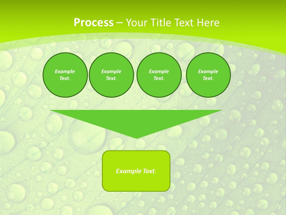 Closeup Vein Green PowerPoint Template