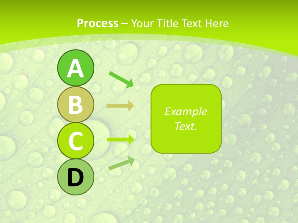 Closeup Vein Green PowerPoint Template