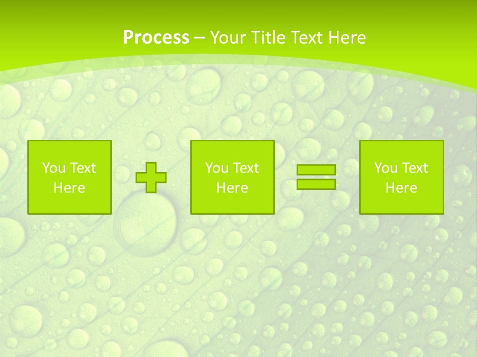Closeup Vein Green PowerPoint Template