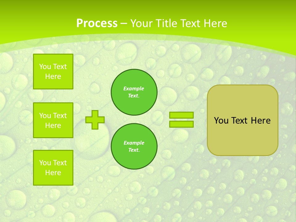 Closeup Vein Green PowerPoint Template