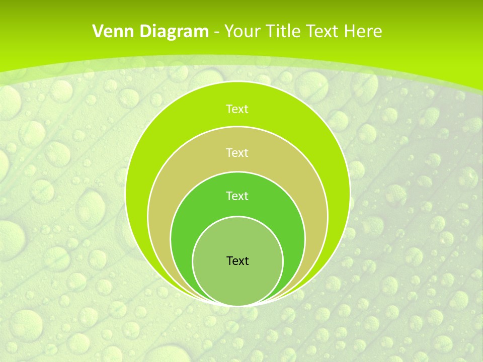 Closeup Vein Green PowerPoint Template