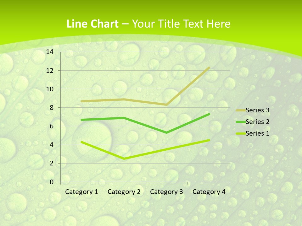 Closeup Vein Green PowerPoint Template