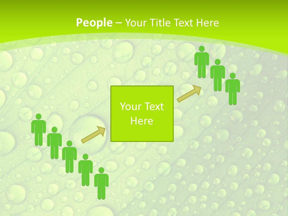 Closeup Vein Green PowerPoint Template