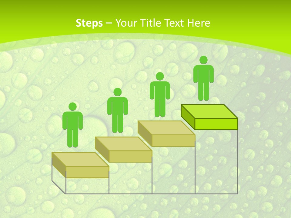 Closeup Vein Green PowerPoint Template