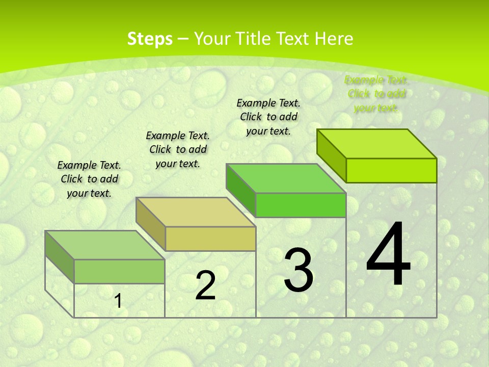 Closeup Vein Green PowerPoint Template