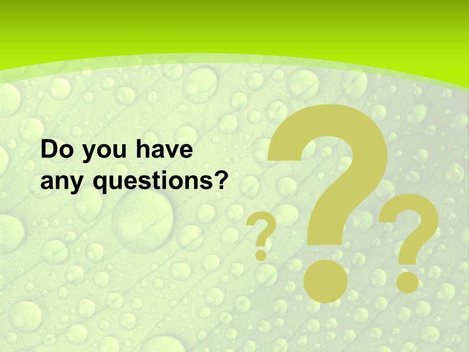 Closeup Vein Green PowerPoint Template