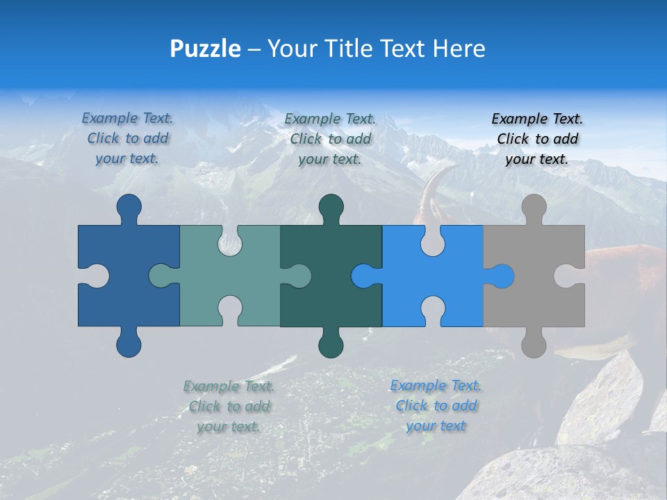 Wild Animal Caprin Bovidae PowerPoint Template