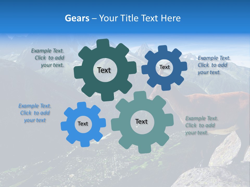 Wild Animal Caprin Bovidae PowerPoint Template