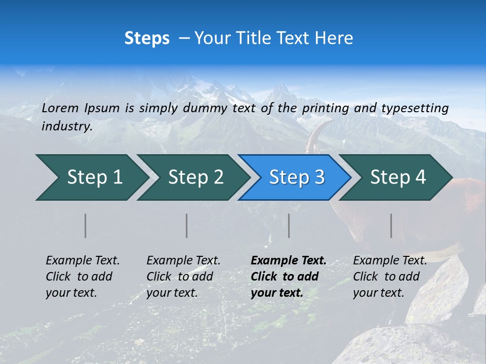 Wild Animal Caprin Bovidae PowerPoint Template