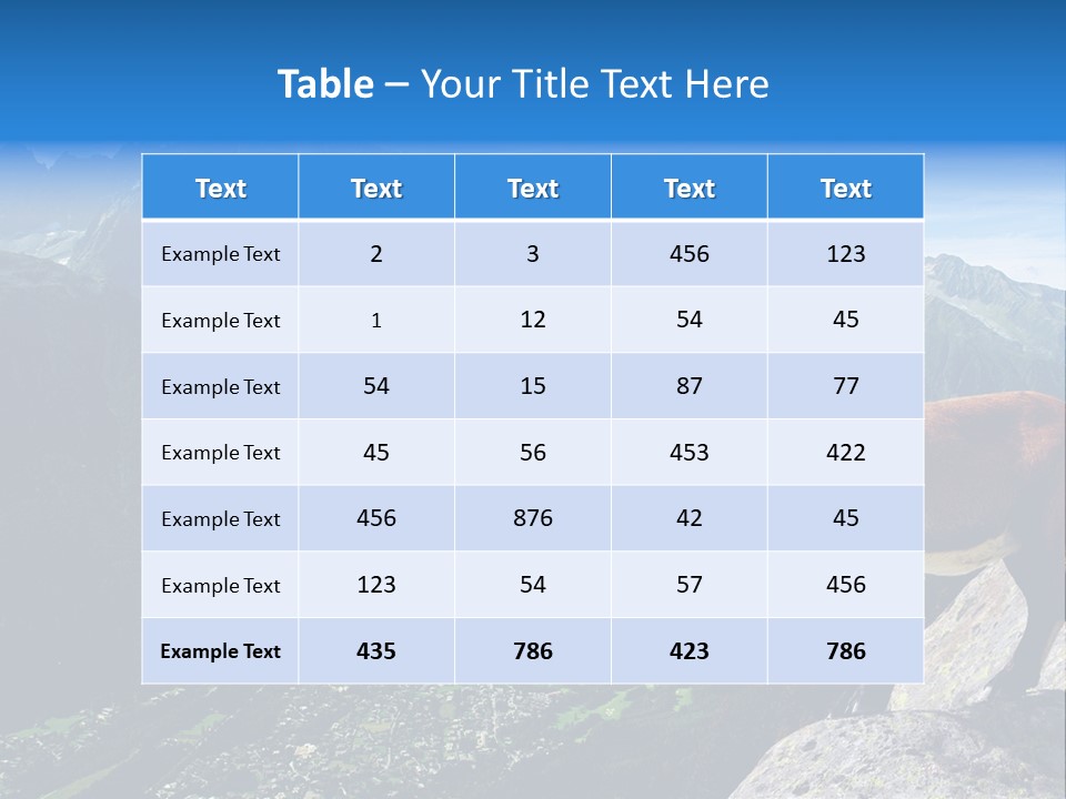 Wild Animal Caprin Bovidae PowerPoint Template