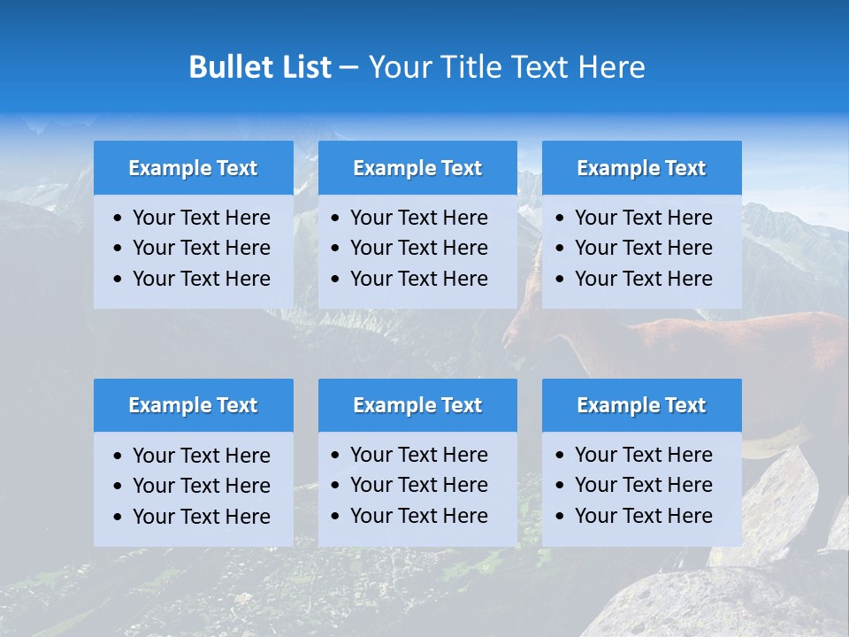 Wild Animal Caprin Bovidae PowerPoint Template