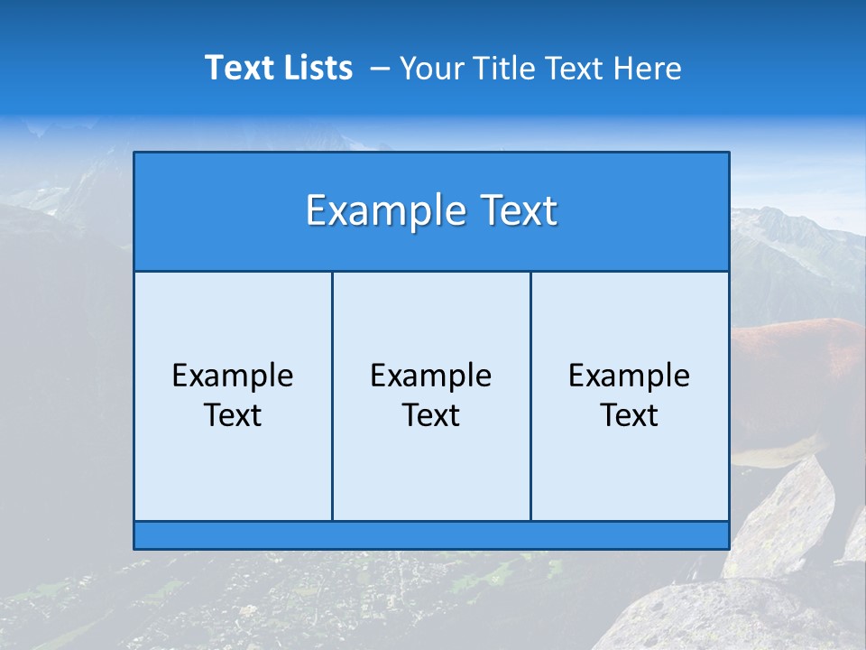 Wild Animal Caprin Bovidae PowerPoint Template