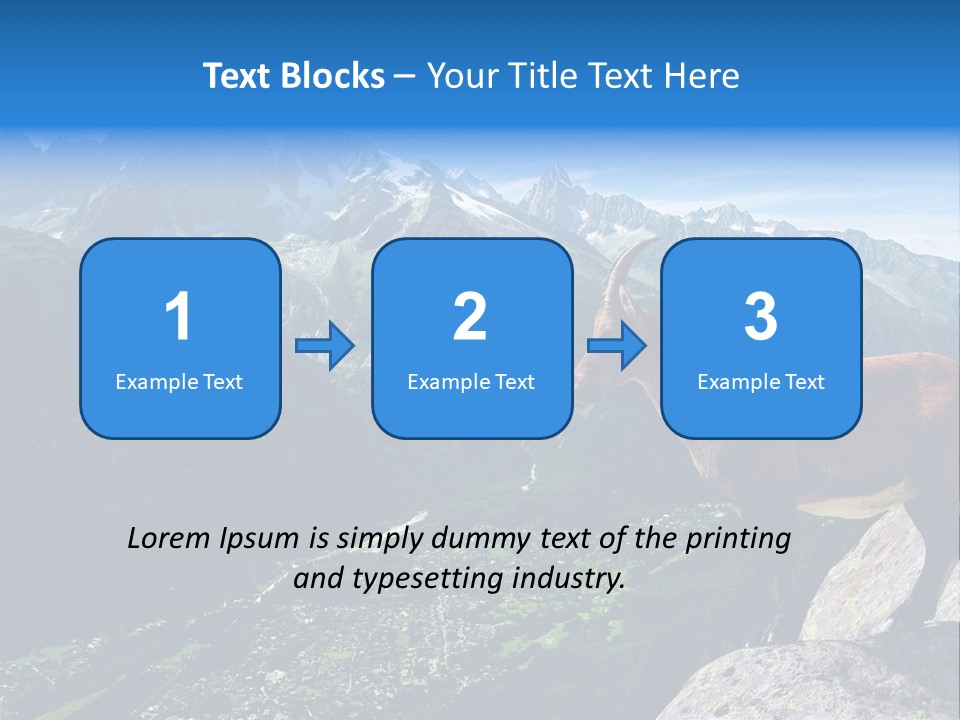 Wild Animal Caprin Bovidae PowerPoint Template