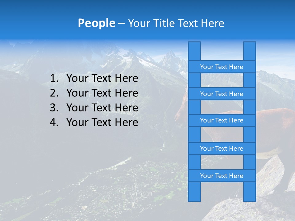 Wild Animal Caprin Bovidae PowerPoint Template