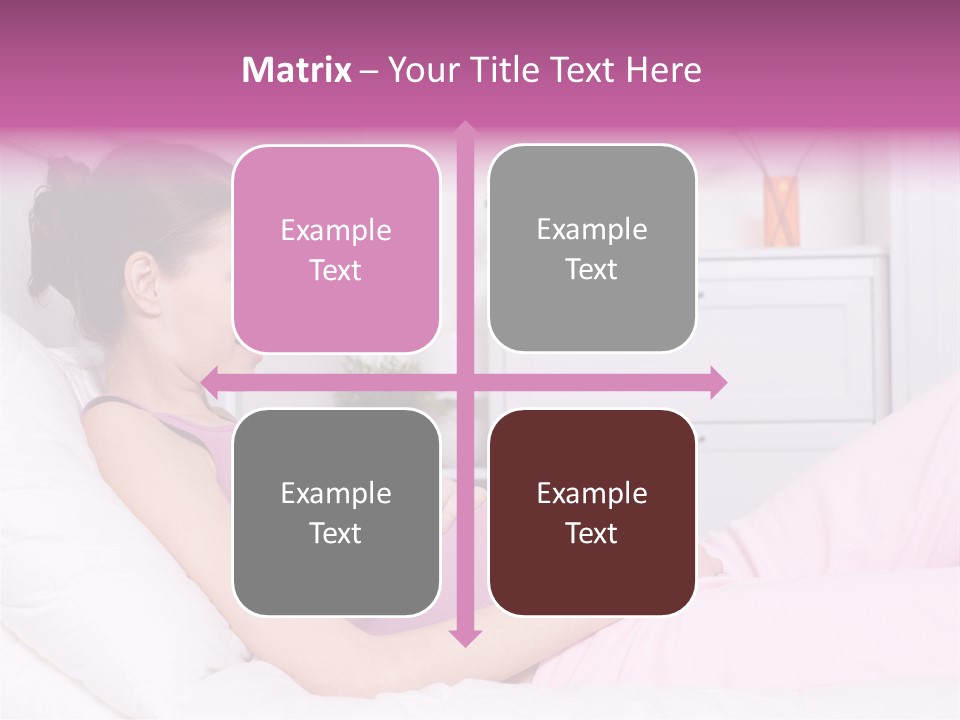 One Caucasian Cute PowerPoint Template