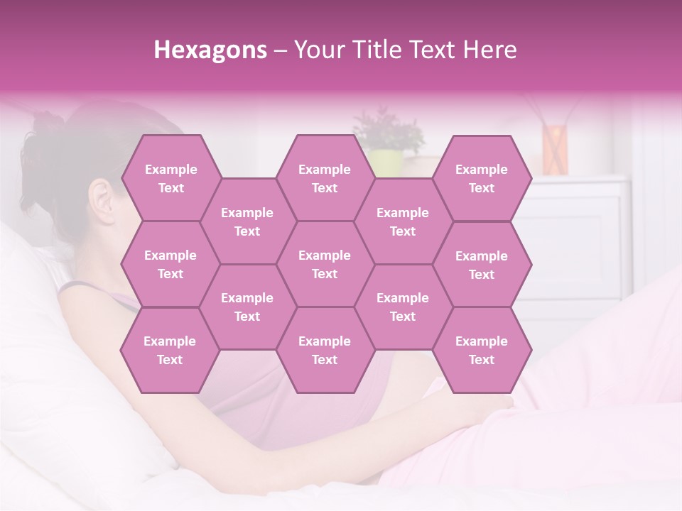 One Caucasian Cute PowerPoint Template