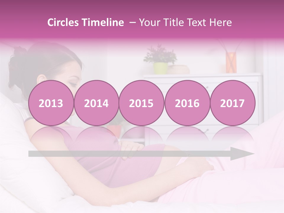 One Caucasian Cute PowerPoint Template