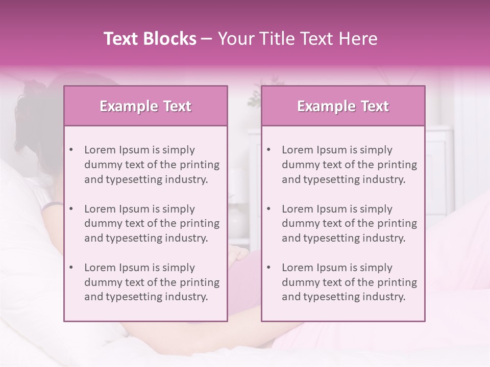 One Caucasian Cute PowerPoint Template